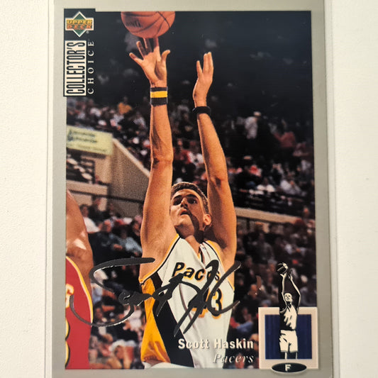 Scott Haskin 1994 Upper-Deck seltene silberne Signature Series Collectors Choice #143 NBA Basketball Indiana Pacers Hervorragende Hüllen