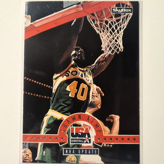 Shawn Kemp 1994 Skybox USA Basketball NBA Update #16 NBA Basketball Seattle Supersonics Gutärmelig