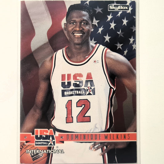 Dominique Wilkins 1994 Skybox USA Basketball NBA International #31 NBA Basketball Good sleeved