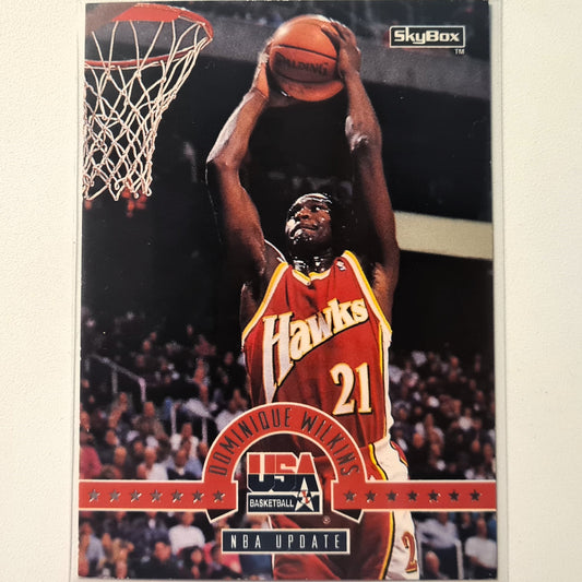 Dominique Wilkins 1994 Skybox USA Basketball NBA Update #34 NBA Basketball Good sleeved