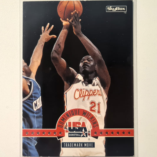 Dominique Wilkins 1994 Skybox USA Basketball NBA In your face #35 NBA Basketball Good sleeved