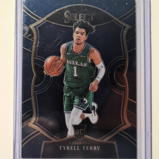 Tyrell Terry 2020-21 Panini Select Concourse rookie RC #91 NBA Basketball Dallas Mavericks Excellent/Mint Sleeved