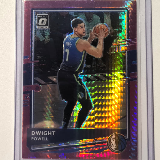 Dwight Powell 2020-21 Panini Donruss Optic Pink Hyper Prizm #45 NBA Basketball Dallas Mavericks Excellent/Mint Sleeved