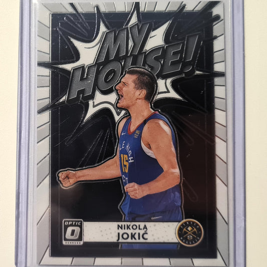 Nikola Jokic 2020-21 Panini Donruss Optic my house #9 NBA Basketball Denver Nuggets Excellent/Mint Sleeved