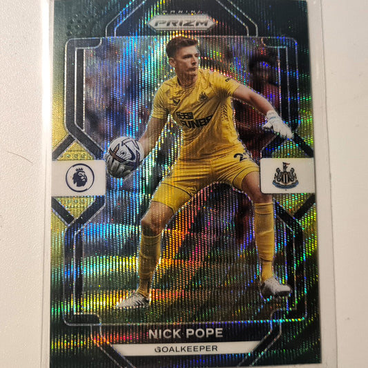 Nick Pope 2022-23 Panini Prizm yellow multicolour #176 Soccer Football Newcastle United Excellent/Mint Sleeved