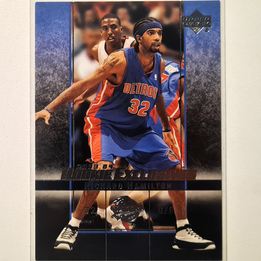 Richard Hamilton 2004 Upper-Deck 2003-04 Rookie Exclusives RC #35 NBA Basketball Detroit Pistons Very good/Excellent sleeved