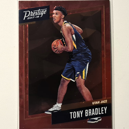 Tony Bradley 2017-18 Panini Prestige micro etch red foil  #27 NBA Basketball Utah Jazz Excellent Mint sleeved