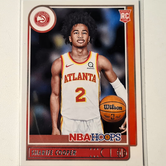 Sharife Cooper 2021-22 Panini NBA Hoops Rookie RC #249 NBA Basketball Atlanta Hawks Excellent/Mint sleeved