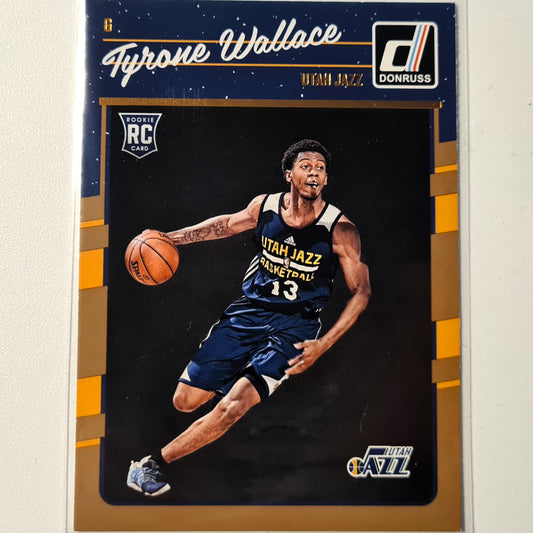 Tyrone Wallace 2016-17 Panini Donruss Winter Rookie RC #197 NBA Basketball Utah Jazz Excellent sleeved