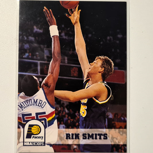 Rik Smits 1993 NBA Hoops #92 NBA Basketball Indiana Pacers Excellent sleeved