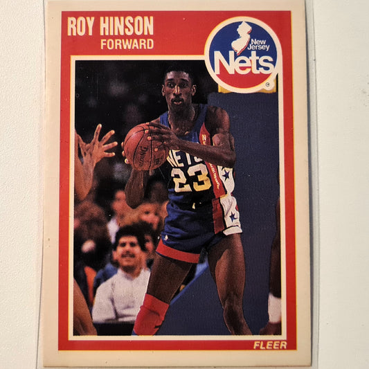 Roy Hinson 1989 Fleer #97 NBA Basketball New Jersey Nets mit sehr guten Ärmeln