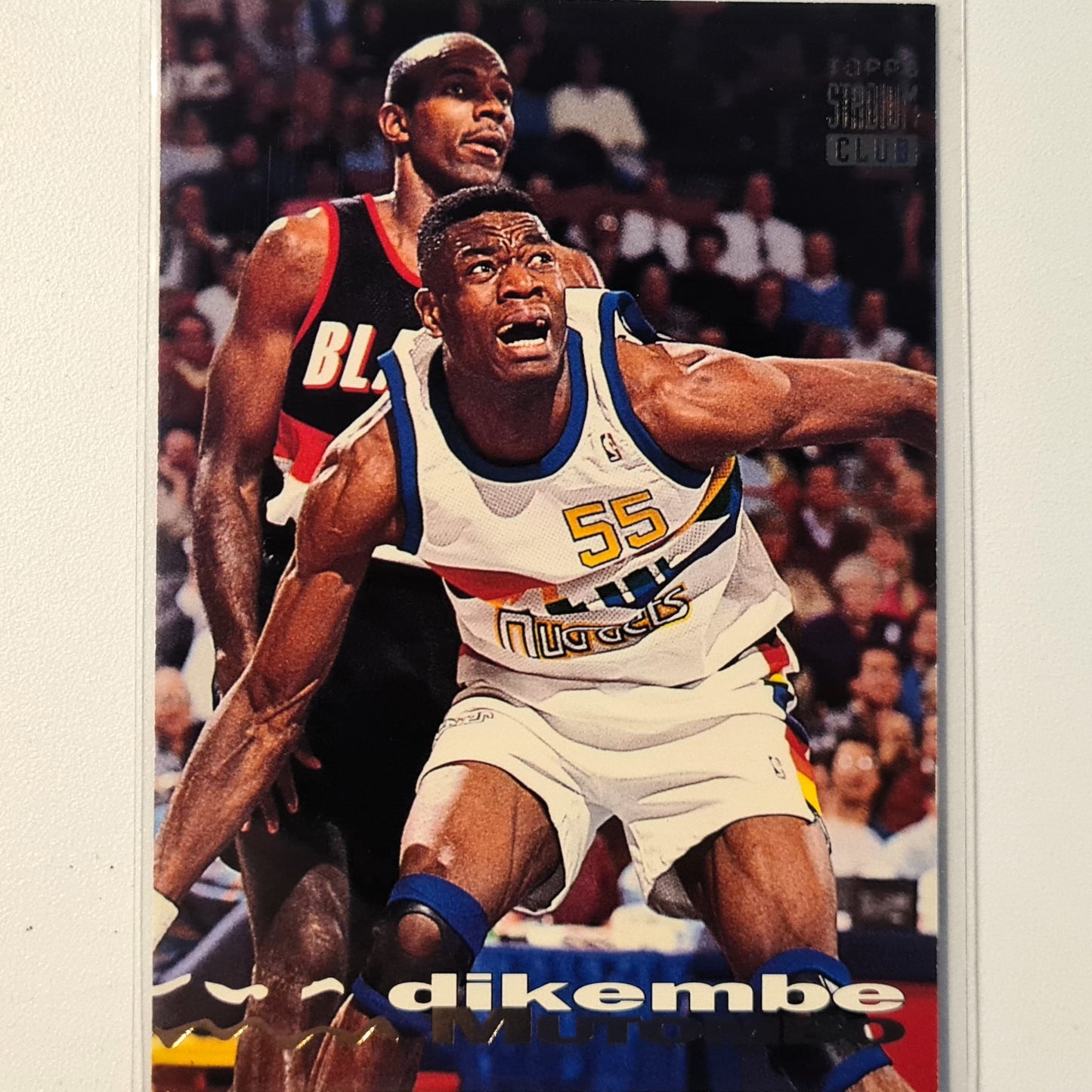 Dikembe Mutombo 1993 Topps Stadium Club #56 NBA Basketball Denver Nuggets Very good/Excellent sleeved