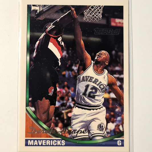 Dereck Harper 1993 Topps Gold #16 NBA Basketball Dallas Mavericks Very good sleeved