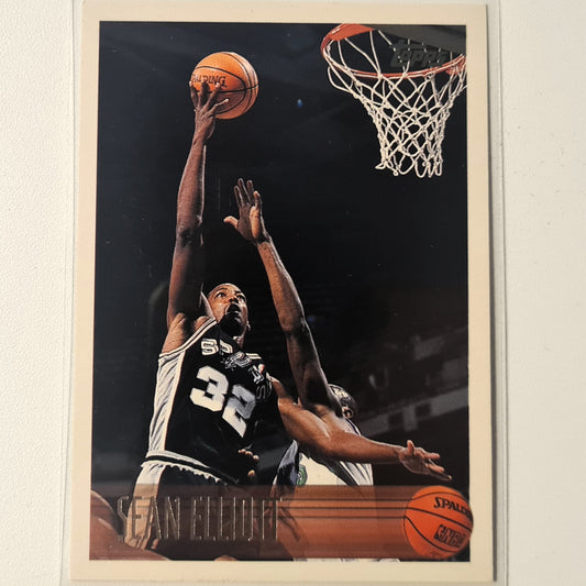Sean Elliott 1996 Topps #107 NBA Basketball San Antonio Spurs Ausgezeichnete Ärmel