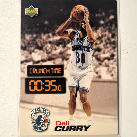 Dell Curry 1997 Upper-Deck Crunch Time CT17/40 NBA Basketball Charlotte Hornets fair/good sleeved