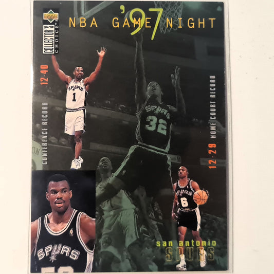 David Robinson 1997 Upper-Deck game night 97 #179 NBA Basketball San Antonio Spurs Very good sleeved