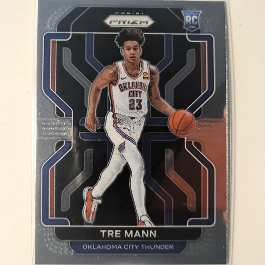 Tre Mann 2021-22 Panini Prizm Rookie RC #274 NBA Basketball Oklahoma City Thunder Excellent/Mint sleeved
