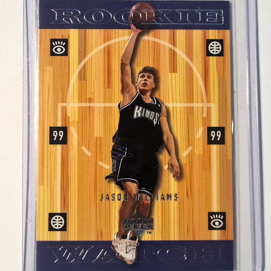 Jason Williams 1999 Upper-Deck Rookie RC Card #318 NBA Basketball Sacramento Kings very good/Excellent sleeved