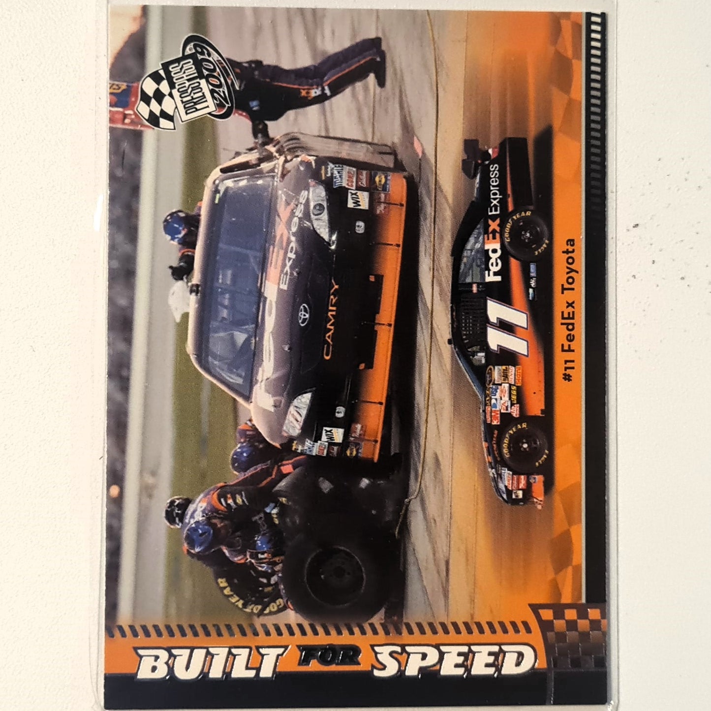 Denny Hamlin 2009 Presspass premium #57 Nascar Motorsports fedEX Toyota Very good sleeved