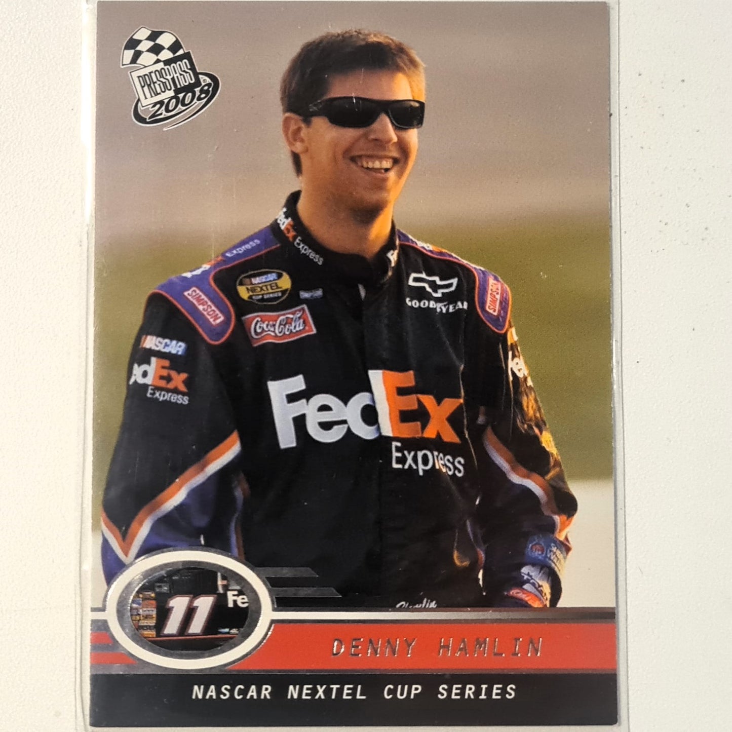 Denny Hamlin 2008 Presspass snextel cup series #3 Nascar Motorsports Very good/excellent sleeved