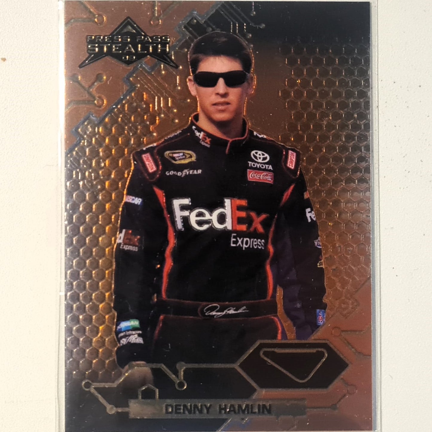 Denny Hamlin 2009 Presspass stealth 09 foil #13 Nascar Motorsports Very good/excellent sleeved