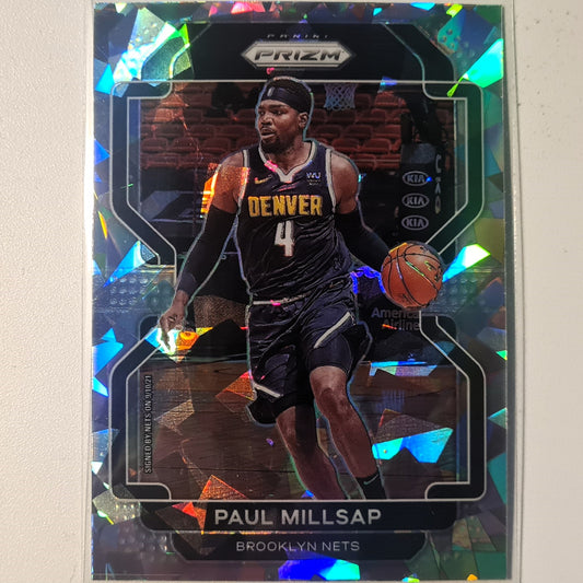 Paul Millsap 2022-23 Panini Prizm Cracked Ice #46 NBA Basketball Denver Nuggets ausgezeichnet/mintärmelig