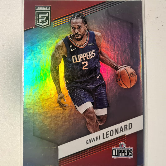 Kawhi Leonard 2022-23 Panini Elite #86 NBA Basketball LA Clippers mit guten Ärmeln