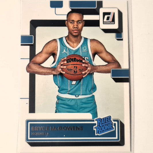 Bryce McGowens 2022-23 Panini Donruss Rated Rookie RC #242 NBA Basketball Charlotte Hornets Excellent Sleeved