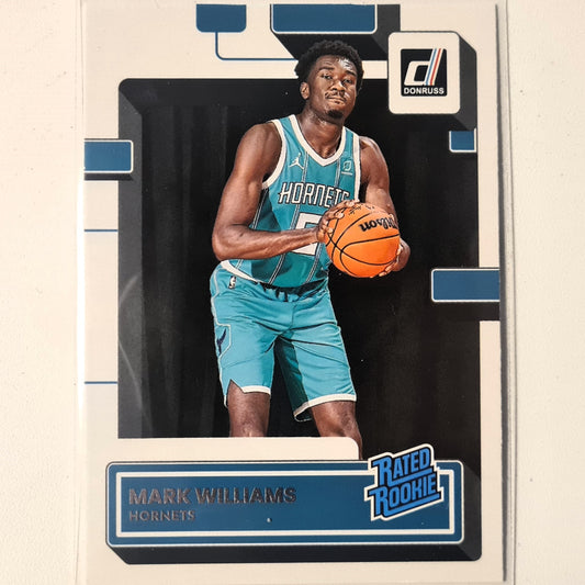 Mark Williams 2022-23 Panini Donruss Rated Rookie RC #215 NBA Basketball Charlotte Hornets Excellent Sleeved
