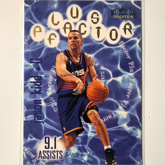Jason Kidd 1998 Fleer tradition plus factor insert #134 NBA Basketball Dallas Mavericks Excellent Sleeved