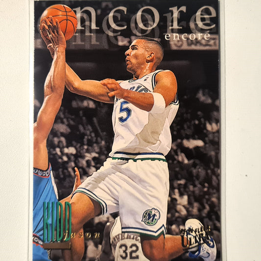 Jason Kidd 1995 Fleer 95-96 ultra encore #321 NBA Basketball Dallas Mavericks Excellent Sleeved