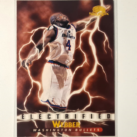 Chris Webber 1998 Skybox Electrified #298 NBA Basketball Washington Bullets/Wizards Excellent mint sleeved