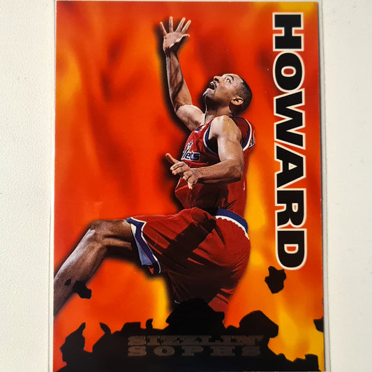 Juwan Howard 1995 Skybox NBA Hoops Sizzlin Sophs RC Rookie #200 NBA Basketball Washington Wizards/Bullets Excellent sleeved