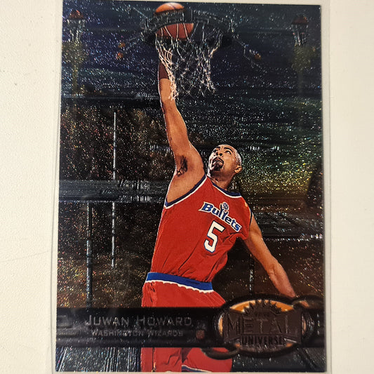 Juwan Howard 1997 Skybox Metal Universe #33 NBA Basketball Washington Wizards/Bullets Ausgezeichnete Ärmel