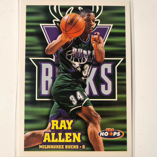 Ray Allen 1997 NBA Hoops Skybox #87 NBA Basketball Milwaukee Bucks Ausgezeichnete Ärmel