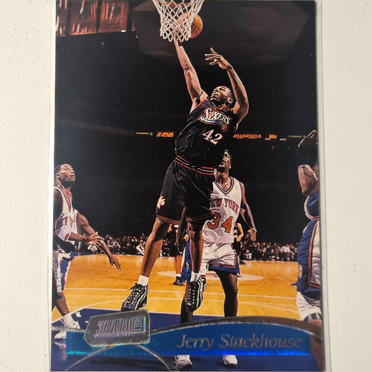 Jerry Stackhouse 1998 Topps Stadium Club #128 NBA Basketball Golden State Warriors Ausgezeichnete Ärmel