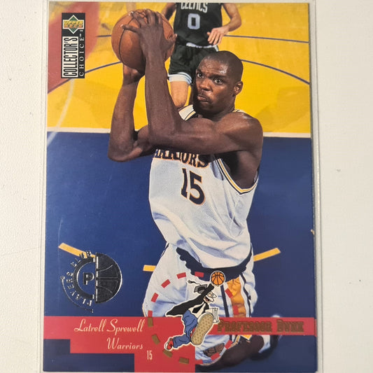 Latrell Sprewell 1995 Upper-Deck #206 NBA Basketball Golden State Warriors Sehr gute Ärmel