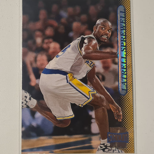Latrell Sprewell 1996 Topps Stadium Club #28 NBA Basketball Golden State Warriors Gute Ärmel