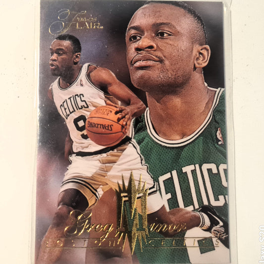 Greg Minor 1994 Fleer Flair 94-95 #182 NBA Basketball Boston Celtics Ausgezeichnete Ärmel