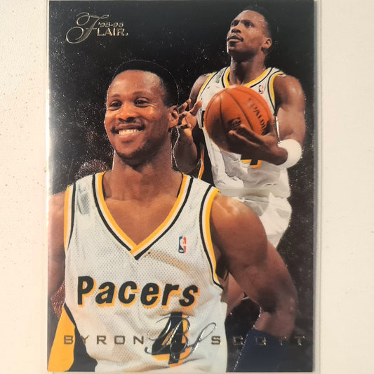 Byron Scott 1995 Fleer Flair 94-95 #143 NBA Basketball Indiana Pacers Ausgezeichnete Ärmel