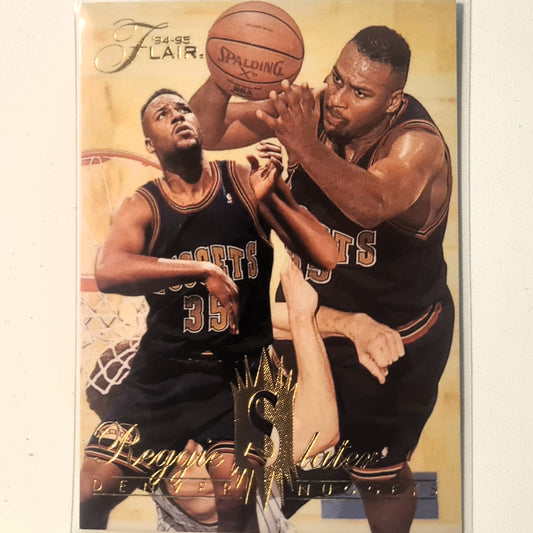 Reggie Slater 1994 Fleer Flair 94-95 #208 NBA Basketball Denver Nuggets Ausgezeichnete Ärmel