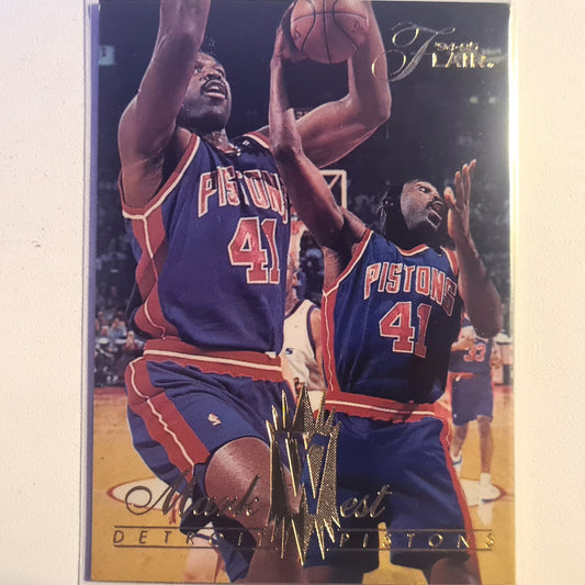 Mark West 1994 Fleer Flair 94-95 #217 NBA Basketball Detroit Pistons Excellent Sleeved