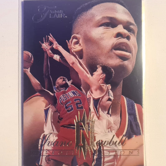Ivano Newbill 1994 Fleer Flair 94-95 #216 NBA Basketball Detroit Pistons Excellent Sleeved
