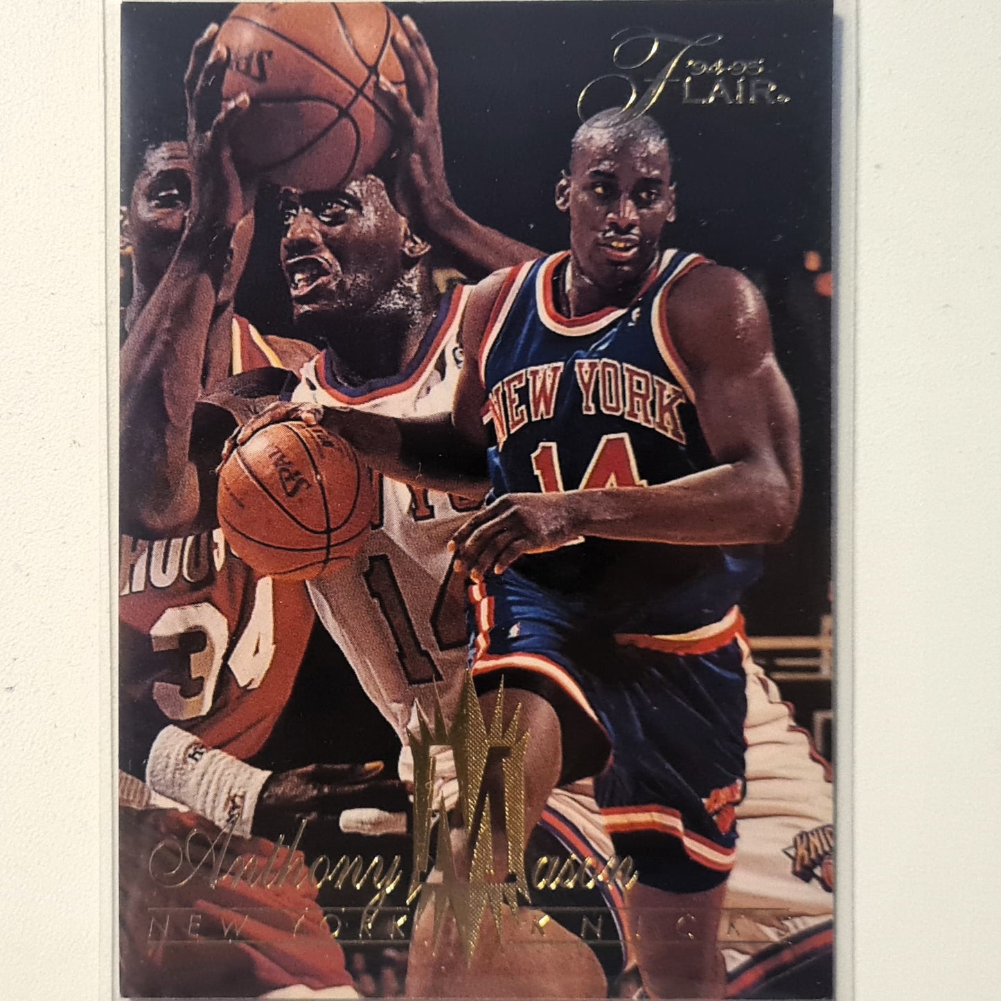 Anthony Mason 1994 Fleer Flair 94-95 #101 NBA Basketball New York Knicks Ausgezeichnete Ärmel