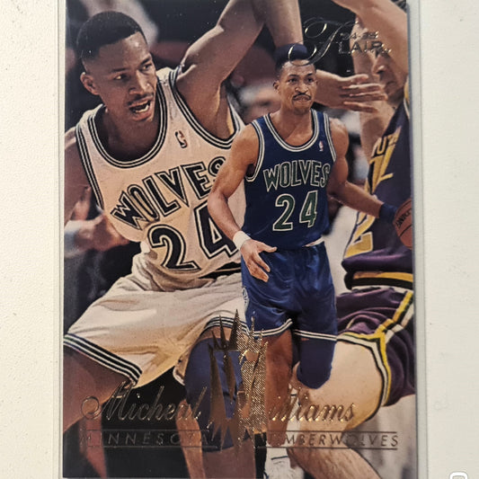 Michael Williams 1994 Fleer Flair 94-95 #92 NBA Basketball Minnesota Timberwolves Ausgezeichnete Ärmel