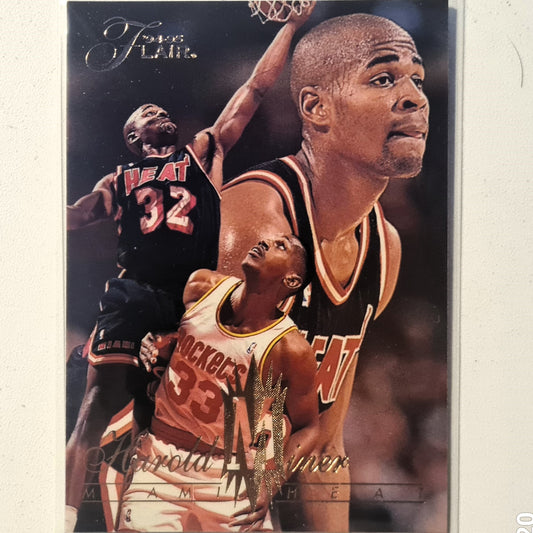 Harold Miner 1994 Fleer Flair 94-95 #79 NBA Basketball Miami Heat Ausgezeichnete Ärmel