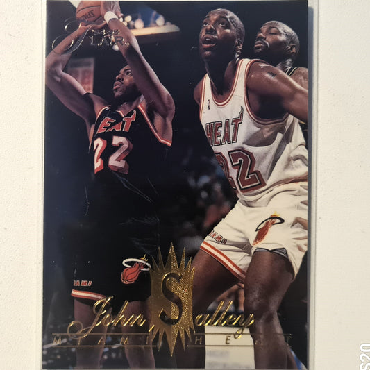 John Salley 1994 Fleer Flair 94-95 #80 NBA Basketball Miami Heat Ausgezeichnete Ärmel