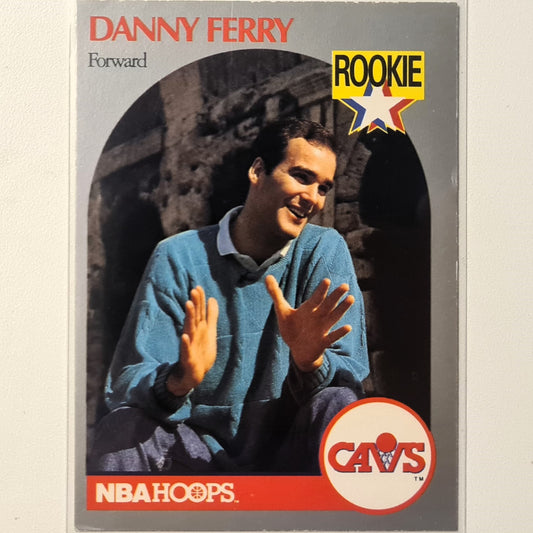 Danny Ferry 1990 NBA Hoops Rookie RC #336 NBA Basketball Cleveland Cavaliers Fair Sleeved