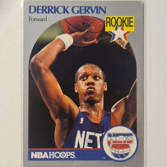 Derrick Green 1990 NBA Hoops Rookie RC #196 NBA Basketball New Jersey Nets Fair Sleeved