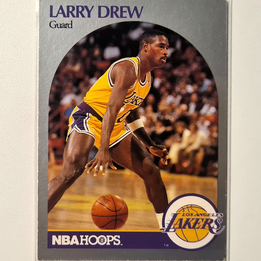 Larry Drew 1990 NBA Hoops #155 NBA Basketball LA Lakers gut, sehr gut mit Ärmeln